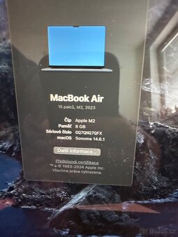 MacBook Air 15" M2 CZ 2023 Temně inkoustový - 2