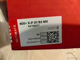 Hřeb do betonu Hilti X-P B3 MX 3×20 mm - 2