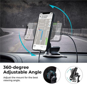 NOVÝ držák mobilu Pitaka MagEZ Car Mount Pro - Suction Cup - 2