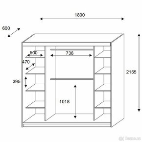 skříň 180tku 6000kč nerozbalena - 2