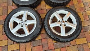 Alu VW R16 5x112 se zimními pneu 205/55 (9) - 2