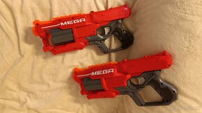 Pistole Mega Nerf s rotačním zásobníkem 2 kusy - 2