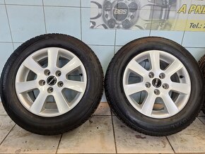 Alu kola R15 5x108 Borbet + letní pneu 195/65/15 Uniroyal - 2