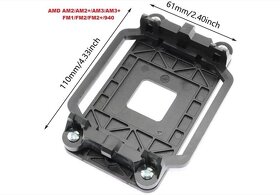 Bracket + backplate pro AMD AM5/ AM4, AM3+/ AM3/ AM2+/ AM2/ - 2