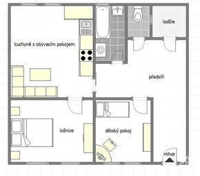 Prodej bytu 3+kk, 80 m², Bojkovice - Bezručova čtvrť - 2