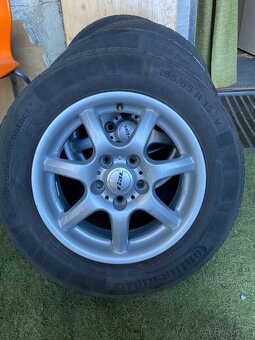 4ks ALUKOLA VW, ŠKODA, 6 1/2Jx15, ET 38 + 195/65 R 15 LETNÍ - 2