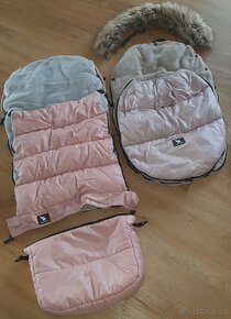 Cottonmoose Zimní fusak Combi YUKON 3v1 - PINK/grey - 2