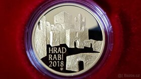 5000 Kč Zlatá mince Hrad Rabí - PROOF, velmi vzácná - 2