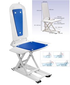 Aquatec Beluga Vanový Zvedák Bateriový Elektrický - 2