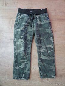 Thermo army kalhoty + teplejší tepláky - vel. 98 - 2