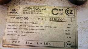 Nerezový elektrický bojlér 80L "Mora" - 2