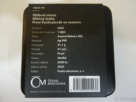 Stříbrná mince Mléčná dráha - První Čechoslovák ve vesmíru - 2