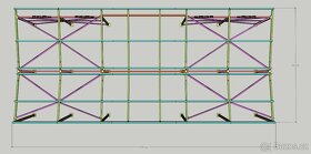 Ocelová hala - masivní konstrukce ocelové haly cca 200 m² - 2