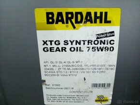 převodový olej - Bardahl 75W-90 - 2