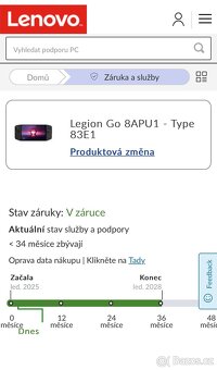 Lenovo Legion Go 512GB záruka do 1/2028 - 2