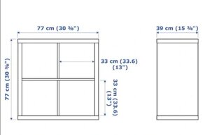 Regál bílý 77x77 cm - 2