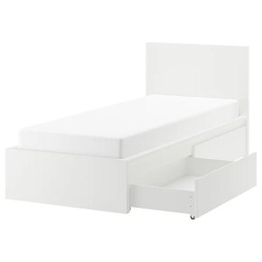 Postel IKEA MALM 90x200 bílá - 2