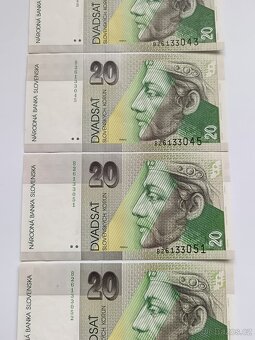 20 Sk 1993 série B UNC stav - 2