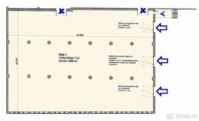 Nájem skladové haly 1338 m2, přízemí, kanceláře, BEROUN (Exi - 2