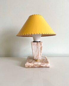 Starožitná stolní lampa Kámen závod G - 1, mramor - 2