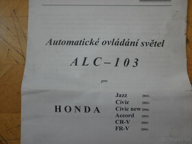 automatické ovládání světel ALC-103 HONDA CIVIC - 2