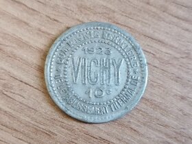 Francie 10 Centimes 1923 lokální francouzská nouzová mince - 2