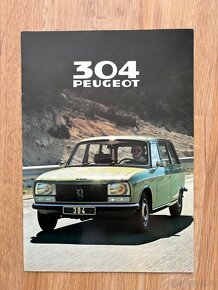 Prospekty Peugeot 1979, 2x r. 1993, 9 kusů, top stav - 2