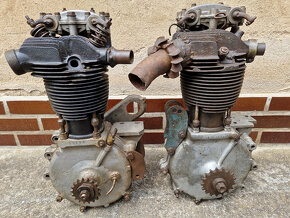 2x Motor MAG 500 OHV předválečný motocykl ca 1928 1C9H7A - 2