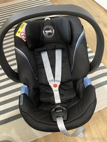 Autosedačka Cybex Aton 5 black + izofix s opěrnou nohou - 2