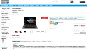 Lenovo X1 Carbon 7th Gen + Nové Příslušenství (i7/2TB/2K/16G - 2