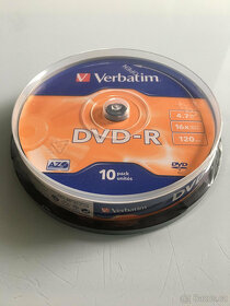 DVD-R VERBATIM 4,7GB 16x 10ks spindle box - 2