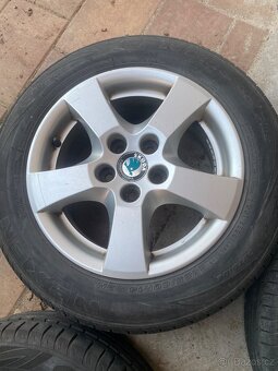 Alu kola 14” 5x100 Škoda a letní pneu 185/60/R14 - 2