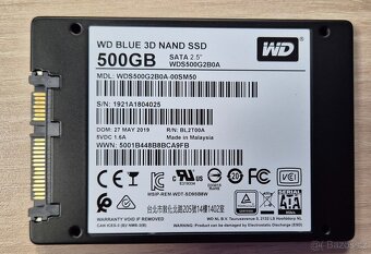 500GB 2,5" SSD WD Blue - 2