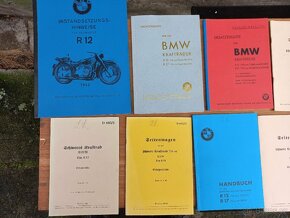 BMW r12, r17, r75, R35 atd - seznamy dílů, manuály atd - 2