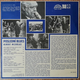 Albert Nicholas – Poslední Blues 1975 LP, VG+ / VYPRANÁ - 2