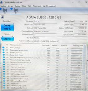 SSD ADATA SU800 - 128 GB, 100% stav - 2