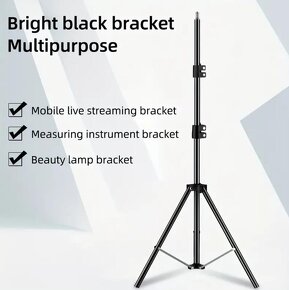 Skládací stativ  tripod  trojnožka z černé oceli - až 160 - 2