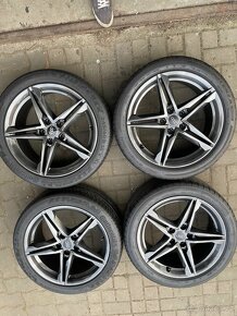 ORIGINÁLNÍ Alu AUDI A4, S4 R18, 5x112 - LETNÍ PNEU - 2