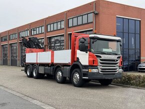 Scania P410 8x4 - valník s hydraulickou rukou HIAB - 2