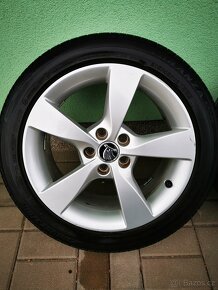 Alu disky škoda pneu letni 215/45/16 rapid fabia - 2