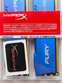 Paměti Kit Kingston HyperX 8GB (2x4GB) DDR3 1866 CL10 Nové - 2