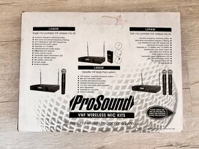 Prodám bezdrátový mikrofon zn. Pro Sound L58AW - 2