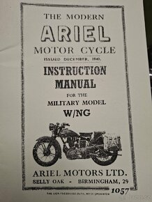 Ariel 350  1942 díly - 2