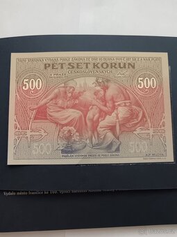 500kč 1919 Alfons Mucha Ivančice - UNC - 2