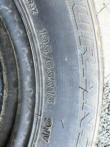 Prodám 2x rezervu nejetou 195/65R 15 91V Bridgestone Turanza - 2