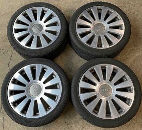 Sada originál AUDI 8.5x19" ET45 5x112x57 a Nokian - 2