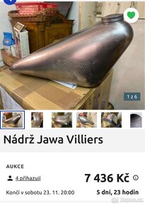 Nádrž Jawa Villiers - 2