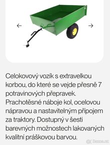 Vozík za zahradní traktor - 2