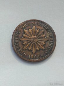 Mince 2 Centesimos 1869 Uruguay - 2