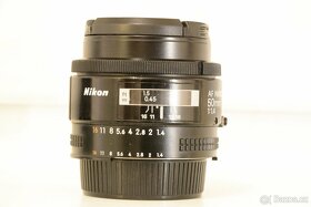 Nikon AF NIKKOR 50mm/ 1,4 f + přední a zadní krytka - 2